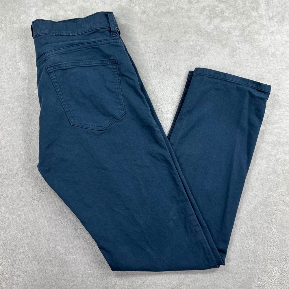 Flint and Tinder Pants Mens 31x32 Blue Straight Fit Stretch Cotton Preppy Casual